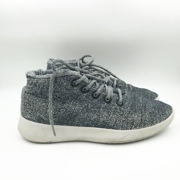 ALLBIRDS Wool Runner Up Mizzle WRU High Top Gray Sneakers Mens 12 - Picture 3 of 14